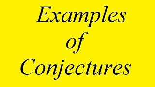 Examples of Conjectures 11 [upl. by Roby]