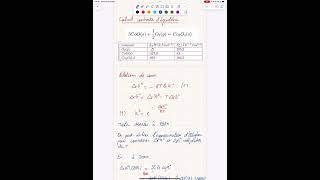 Vidéo de méthodologie sur les équilibres chimiques  calcul constante d’équilibre [upl. by Allenod]