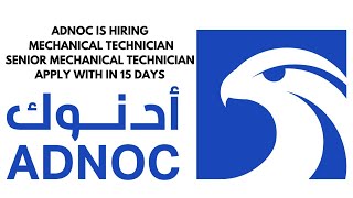 ADNOC is Hiring Maintenance Technicians – Apply Now  OIL amp GAS [upl. by Ahsen367]