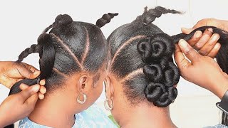 she asked for a creative hairstyle  easy natural hairstyle  nkemjeffrey [upl. by Anneliese146]