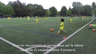 ECOLE DE FOOT  FC Nantes  Prise dinfo et prise des espaces libres [upl. by Bourque118]