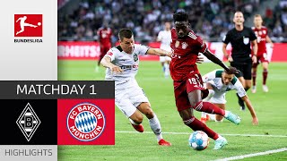 Borussia Mgladbach  FC Bayern München 11  Highlights  Matchday 1 – Bundesliga 202122 [upl. by Ronen260]