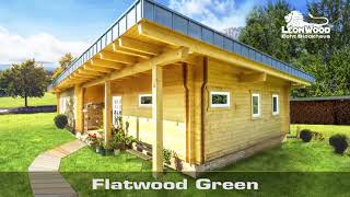 LéonWood®Blockhaus „Flatwood Green 130“ – Natürlichkeit auf einer Etage [upl. by Ahsiekrats]