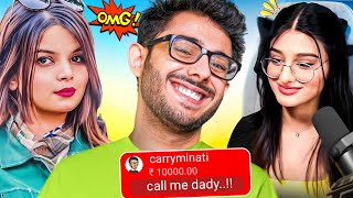 Carryminati roasted beautiful girl streamers 😘 [upl. by Diantha]