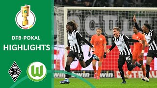 120th minute Kone shocks Wolfsburg  Borussia Mgladbach  VfL Wolfsburg 10  DFBPokal 2324 [upl. by Sower699]