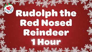 Rudolph the Red Nosed Reindeer Song 🦌 Christmas Song with Sing Along Lyrics 🎅 [upl. by Nevin]