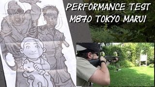 Airsoft M870 Marui performance test  KhanSeb [upl. by Corena]