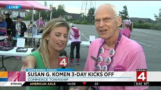 Susan G Komen 3day walk kicks off [upl. by Annatnom653]