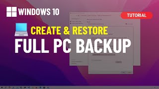 Windows 10 Create full backup to external USB drive and restore 2024 [upl. by Pentheas]