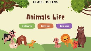 ANIMAL LIFE Class 1 EVS IN English CBSE  NCERT  ICSE  GSA Educational Council [upl. by Onairda]