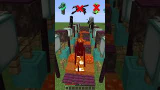 Lava stairs vs different Mobs minecraft 歌ったみた shorts [upl. by Annawyt]