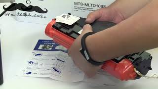 How to install Samsung MLT D108S toner cartridge for Samsung ML 1640 printer by 123Ink ca [upl. by Villada932]