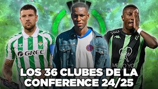 Los 36 CLASIFICADOS a la CONFERENCE LEAGUE 202425 [upl. by Nohsyar]