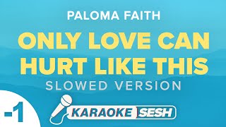 Paloma Faith  Only Love Can Hurt Like This Lower Key Karaoke [upl. by Stoneman540]