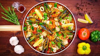 How to Make Spanish Seafood Paella [upl. by Ahsined939]