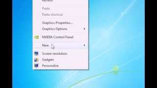 How to create a new file on the desktop in Windows 7 [upl. by Riegel]