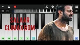 Salaar  Salaar Climax BGM  Piano Cover With Notes  Piano Tutorial  Prabhas [upl. by Ariom]