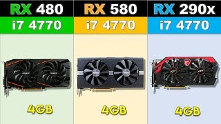 RX 480 vs RX 580 vs R9 290x Latest Games 2019 Benchmarks 1080p [upl. by Gayl]