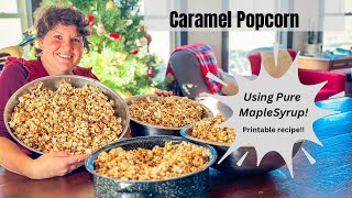 Old Fashioned Caramel Popcorn No Corn Syrup [upl. by Kimmel]