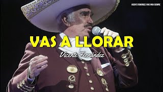 Vicente Fernández  Vas A Llorar LetraLyrics [upl. by Gerdeen]