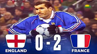 Zidane Surprised Beckham amp Owen  England 0 x 2 France 1999 [upl. by Lambard]