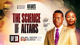 APOSTLE AROME OSAYI  40 DAYS FASTING AND PRAYER  THE SCIENCE OF ALTARS  DAY 18  25TH JAN 2024 [upl. by Einned]