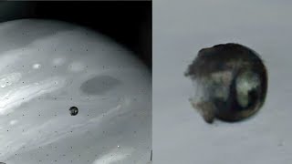 AI Focuses Photo of Jupiter moon Amalthea Looks Like Deathstar UFO Sighting News 4K video [upl. by Alya]