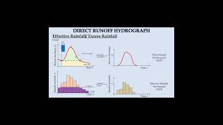 Effective rainfall hyetograph and direct runoff hydrograph shorts civilengineering hydrograph [upl. by Heilner]