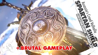 Assassins Creed Valhalla SPARTAN SHIELD Location Final Appearance Gameplay FULL Upgrade Showcase [upl. by Francyne979]