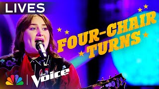 The Best FourChair Turns from Season 24  The Voice  NBC [upl. by Kcirdneked]