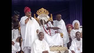 speach of Governor of osun state at OLOJO Festival 2024 [upl. by Anilatak]