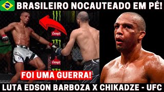 Edson Barboza x Giga Chikadze CRAQUE DA TROCAÇÃO NOCAUTEOU O BRASILEIRO  Resultado UFC Vegas 35 [upl. by Llenreb480]