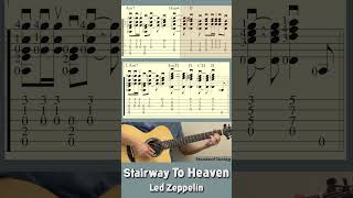 Stairway To Heaven  Led Zeppelin Easy Guitar shorts guitartab stairwaytoheaven [upl. by Starlene]