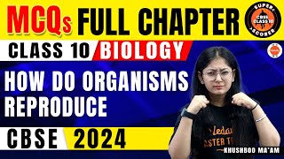 MOST IMPORTANT MCQs How Do Organisms Reproduce Class 10  CBSE 10th Science Biology Ch8 Questions [upl. by Crosley]