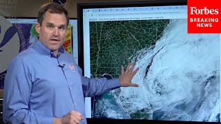 WATCH National Hurricane Center Details Continuing Impacts On Florida From Hurricane Milton [upl. by Oinigih]