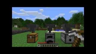 Minecraft how to use a hopper [upl. by Bred]