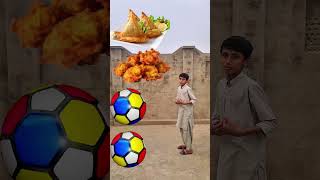 SamosaPakoraPizzaBurger In Foot ball Opening Vfx magic vedio trending shorts vfxpro [upl. by Suilenrac]