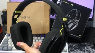 UNBOXING  REVIEW HEADSET VGN VXE V1 DO ALIEXPRESS [upl. by Ybot549]