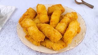 PERFECT FRIED COD STICKS so crispy on the outside and flaky on the inside 😋 [upl. by Nudnarb]