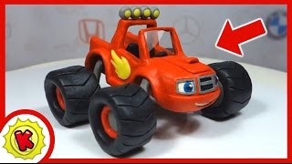 Лепим машинку ВСПЫШ из пластилина Blaze and the Monster Machines [upl. by Kelli]