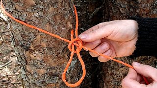 Keeping it Simple  Tarp Ridgeline Using One Knot [upl. by Valencia]