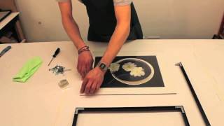 Custom Picture Frame  Aluminium Metal Framing  how to assemble  fit artwork and hang [upl. by Nyladnor629]