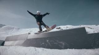 Golden Roofpark Axamer Lizum Innsbruck’s FreestyleHotspot 1 with THE View  Snowboard Edit [upl. by Lauzon]