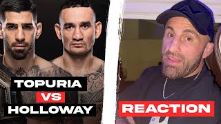 Instant Reaction Ilia Topuria vs Max Holloway  Reactions with Volk [upl. by Cressy]