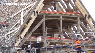 Chantier de la Cathédrale NotreDame de Paris 23 novembre 2023  Rénovation Charpente Forêt flèche [upl. by Grassi]