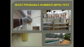 MOST PROBABLE NUMBER MPN TEST [upl. by Towbin]