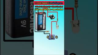 Mosfet Tester Circuit Diagram  Mosfet Testing [upl. by Nerek]