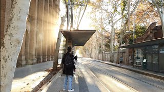 Barcelona Walk  Carrer de Wellington  El Parc i la Llacuna del Poblenou [upl. by Aikkan]