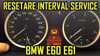 BMW E60 E61 Resetare Interval Service [upl. by Bunow255]