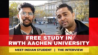 Study FREE in RWTH AACHEN University in Germany 2024  Meet Indian Student  Process  Visa  Apply [upl. by Aisul]